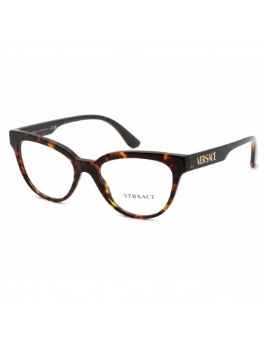 Versace Women's Eyeglasses - Havana Cat-Eye Full-Rim Plastic Frame | 0VE3315 108 du meilleur 