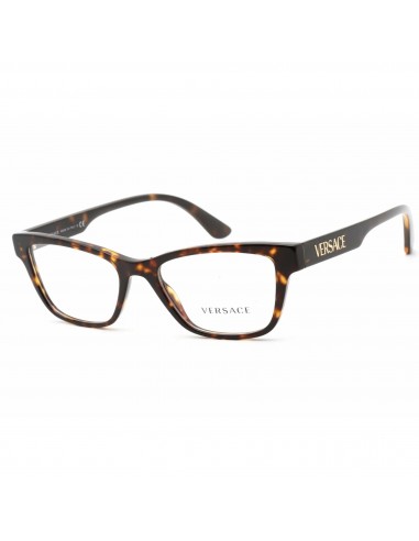 Versace Women's Eyeglasses - Dark Havana Rectangular Full Rim Frame | 0VE3316 108 votre restaurant rapide dans 