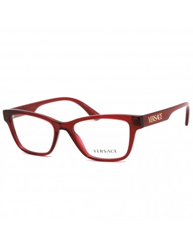 Versace Women's Eyeglasses - Red Rectangular Plastic Full Rim Frame | 0VE3316 388 À commander