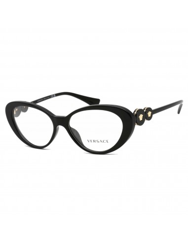 Versace Women's Eyeglasses - Black Cat Eye Plastic Frame Demo Lens | 0VE3331U GB1 2024