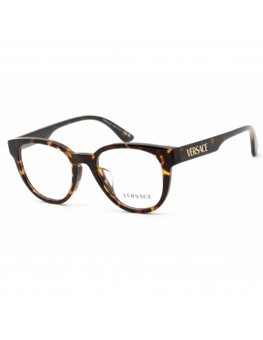 Versace Men's Eyeglasses - Dark Havana Round Frame Clear Demo Lens | 0VE3317 108 chez Cornerstreet bien 