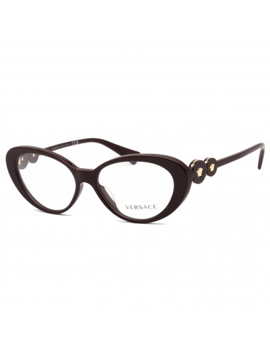 Versace Women's Eyeglasses - Bordeaux Full Rim Plastic Frame, 55 mm | 0VE3331U 5382 Venez découvrir notre 