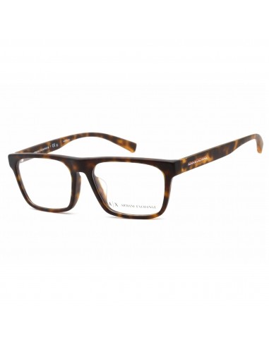 Armani Exchange Men's Eyeglasses - Clear Lens Matte Havana Square Frame | AX3079F 8029 Véritable concentré