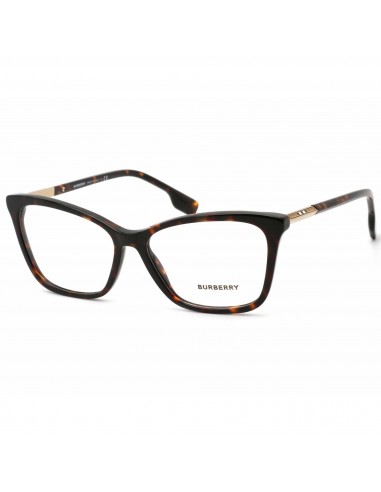 Burberry Women's Eyeglasses - Dark Havana Frame Clear Demo Lens, 53 mm | BE2348 3002 Découvrez la collection