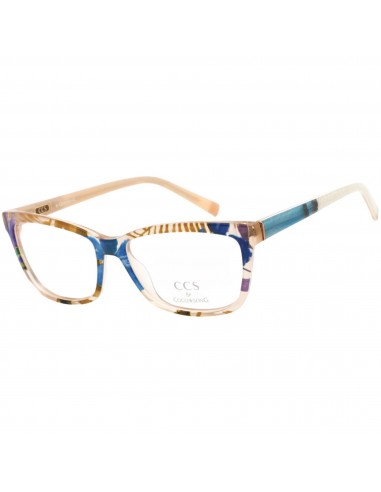 Ccs By Coco Song Unisex Eyeglasses - Clear Lens Multicolor Square Frame | CCS100 03-09 livraison et retour toujours gratuits