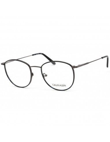 Calvin Klein Women's Eyeglasses - Dark Gunmetal Round Frame Clear Lens | CK19117 009 une grave pollution 