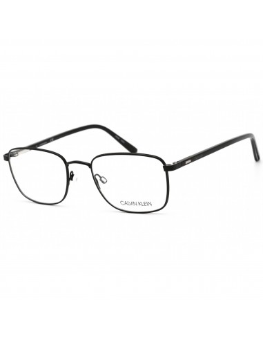 Calvin Klein Men's Eyeglasses - Matte Black Rectangular Full Rim Metal | CK21301 001 Fin de série