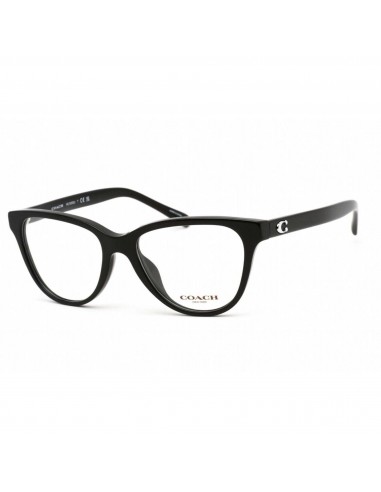 Coach Women's Eyeglasses - Black Acetate Cat Eye Full Rim Frame Demo Lens | 6202U 5002 de France