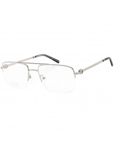 Charriol Men's Eyeglasses - Half Rim Shiny Silver/Black Titanium Frame | PC75080 C02 Jusqu'à 80% De Réduction