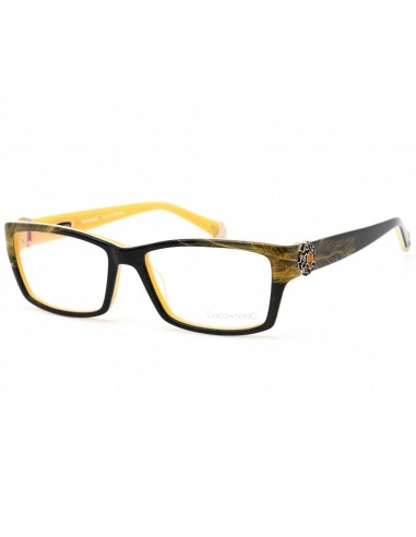 Coco Song Women's Eyeglasses - Black and Feather Print Yellow Frame | CV080 01-09 Venez découvrir notre 