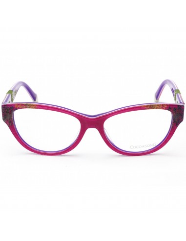 Coco Song Women's Eyeglasses - Pink and Purple Cat Eye Plastic Frame | CV085 02-09 commande en ligne