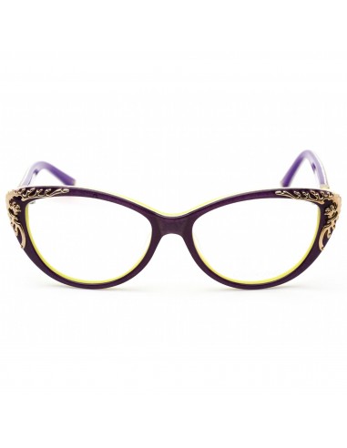 Coco Song Women's Eyeglasses - Full Rim Purple and Green Cat Eye Frame | CV093 03-09 Par le système avancé 