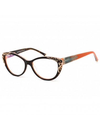 Coco Song Women's Eyeglasses - Full Rim Brown/Red/Teal Cat Eye Frame | CV093 04-09 soldes