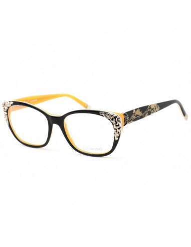 Coco Song Women's Eyeglasses - Clear Lens Black/Yellow Cat Eye Frame | CV095 01-09 suggérées chez