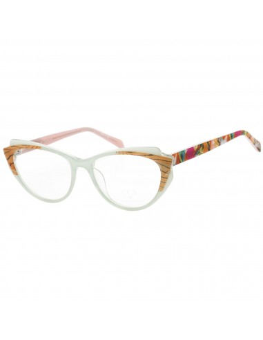 Coco Song Women's Eyeglasses - Full Rim Multicolor Cat Eye Shape Frame | CCS 109 C5 store