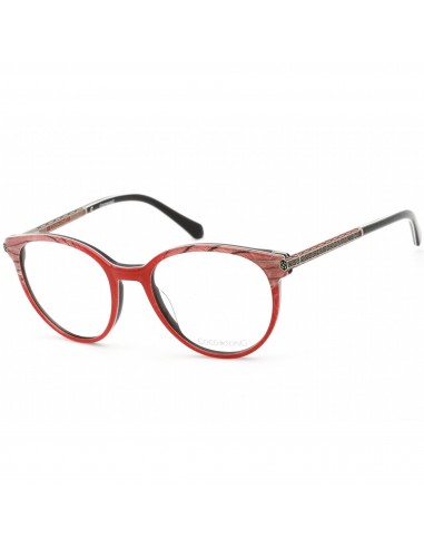 Coco Song Unisex Eyeglasses - Clear Lens Full Rim Red/Black/Gold Frame | CV182 03-09 basket pas cher