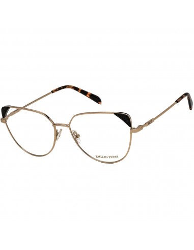 Emilio Pucci Women's Eyeglasses - Gold/Black/Havana Cat Eye Shape Frame | EP5112 033 Venez découvrir notre 