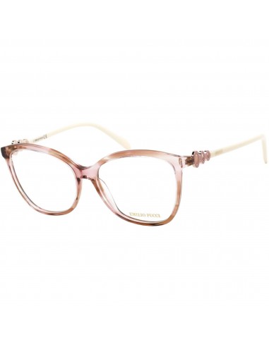 Emilio Pucci Women's Eyeglasses - Pink and Beige Cat Eye Shaped Frame | EP5178 074 les ligaments