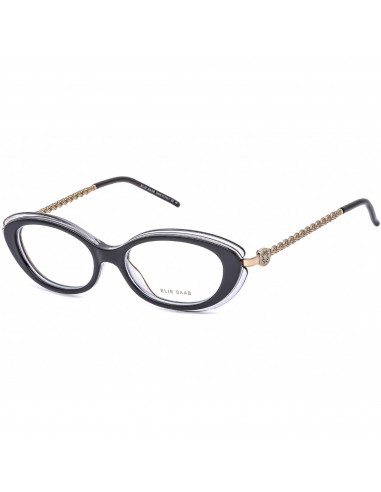 Elie Saab Women's Eyeglasses - Full Rim Grey and Gold Oval Shape Frame | ES 049 0FT3 la chaussure