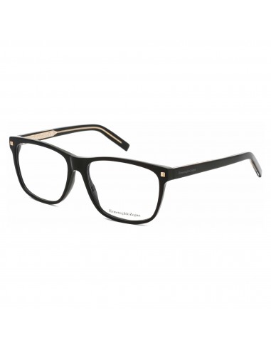 Ermenegildo Zegna Men's Eyeglasses - Shiny Black Plastic Full Rim Frame | EZ5170 01A Vous souhaitez 