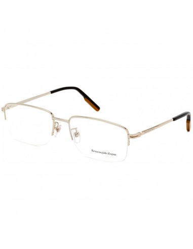 Ermenegildo Zegna Men's Eyeglasses - Pale Gold and Black Metal Frame | EZ5190-D 032 votre