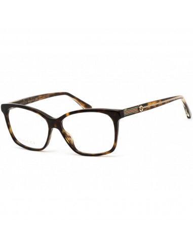 Gucci Women's Eyeglasses - Fixed Nose Pads Havana Rectangular Frame | GG0532O 002 chez Cornerstreet bien 