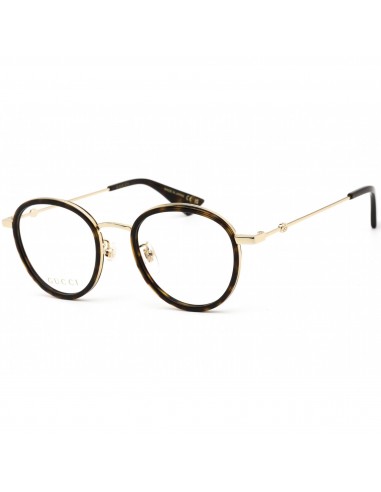 Gucci Unisex Eyeglasses - Adjustable Nose Pads Havana and Gold Frame | GG0608OK 003 de technologie