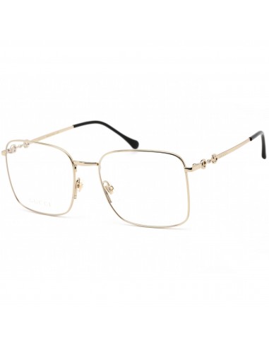 Gucci Unisex Eyeglasses - Full Rim Gold and Black Square Metal Frame | GG0951O 002 de France