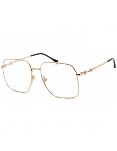 Gucci Unisex Eyeglasses - Adjustable Nose Pads Gold/Black Metal Frame | GG0952O 002 Jusqu'à 80% De Réduction