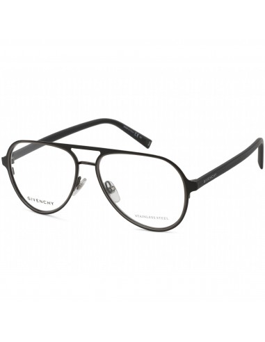 Givenchy Unisex Eyeglasses - Black/Ruthenium Aviator Metal Frame | GV 0133 0RZZ 00 outlet