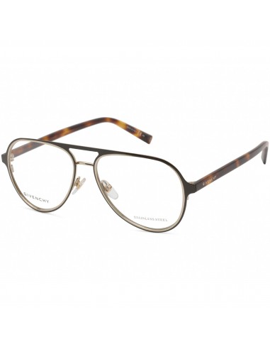 Givenchy Unisex Eyeglasses - Gold/Black/Havana Aviator Metal Frame | GV 0133 0X55 00 Toutes les collections ici