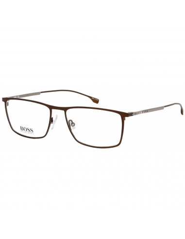 Hugo Boss Men's Eyeglasses - Clear Lens Matte Brown Rectangular Frame | 0976 04IN 00 Les êtres humains sont 