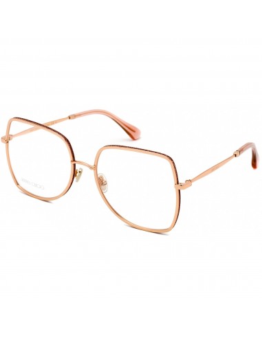 Jimmy Choo Women's Eyeglasses - Gold and Pink Square Shaped Frame | JC 228 0EYR 00 Les magasins à Paris