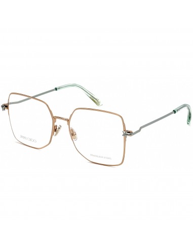 Jimmy Choo Women's Eyeglasses - Clear Lens Rose Gold/Grey/Green Frame | JC 262 DBB 00 Faites des économies