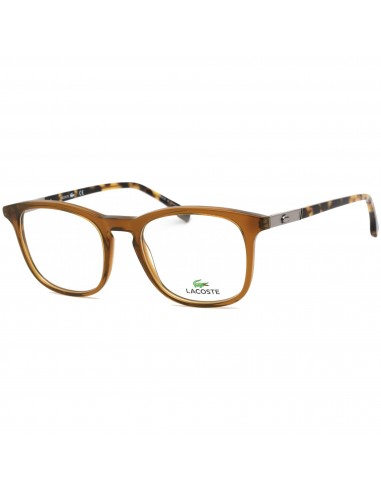 Lacoste Men's Eyeglasses - Clear Demo Lens Caramel/Havana Plastic Frame | L2889 275 Paris Déstockage Promo