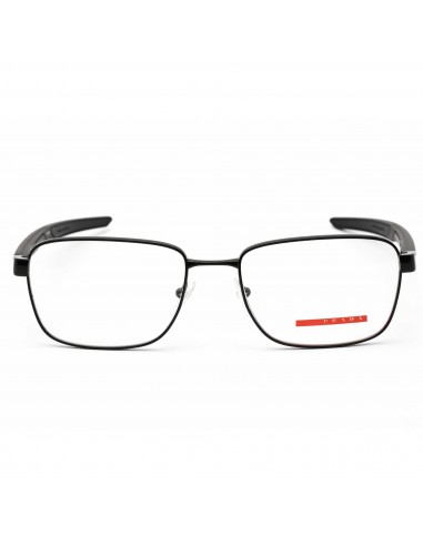 Prada Sport Men's Eyeglasses - Black Rectangular Metal Frame, 55 mm | 0PS 54OV 1AB1O1 france