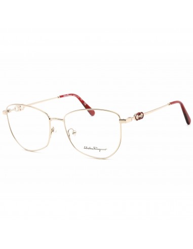 Salvatore Ferragamo Women's Eyeglasses - Light Gold Irregular Metal Frame | SF2214 712 pour bénéficier 