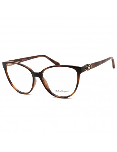 Salvatore Ferragamo Women's Eyeglasses - Tortoise Cat-Eye Acetate Frame | SF2901 240 Faites des économies