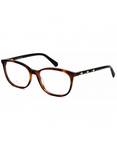 Swarovski Women's Eyeglasses - Dark Havana Rectangular Frame Clear Lens | SK5300 052 pas cher