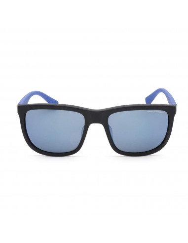 Armani Exchange Men's Sunglasses - Matte Blue Rectangular Frame | AX4093SF 829555 basket pas cher