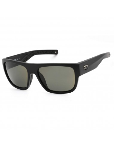 Costa Del Mar Men's Sunglasses - Sampan Matte Black Rectangular Frame | 0MHI11 OGGLP est présent 