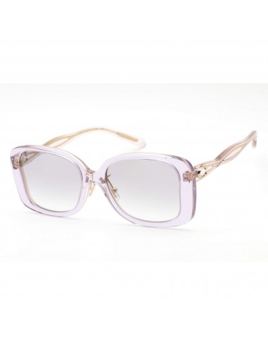 Coach Women's Sunglasses - Transparent Lilac Butterfly Shaped Plastic 0HC8334F 567911 Les magasins à Paris