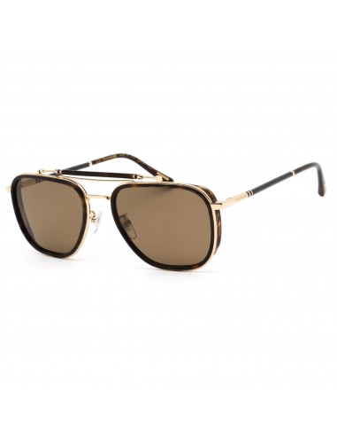 Chopard Men's Sunglasses - Shiny Dark Havana/Gold Aviator Shaped Frame SCHF25 722P 2023