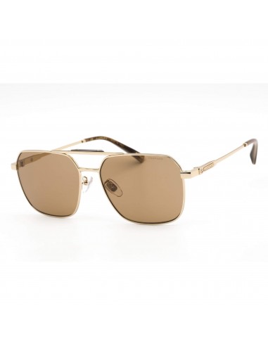 Chopard Men's Sunglasses - Shiny Total Rose Gold Aviator Shaped Frame SCHF79 0300 rembourrage situé sous