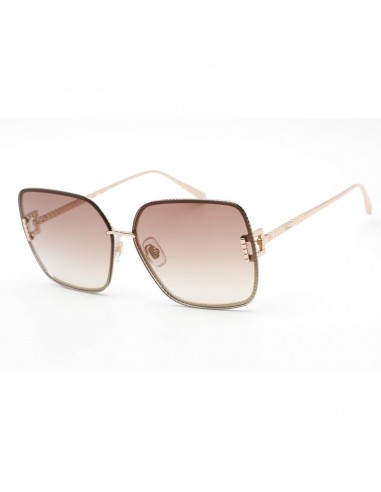 Chopard Women's Sunglasses - Total Shiny Rose Gold Butterfly Shaped Frame SCHF72M 300X 50% de réduction en Octobre 2024