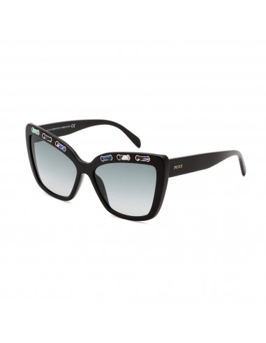 Emilio Pucci Women's Sunglasses - Full Rim Shiny Black Cat Eye Frame | EP0101 01W commande en ligne