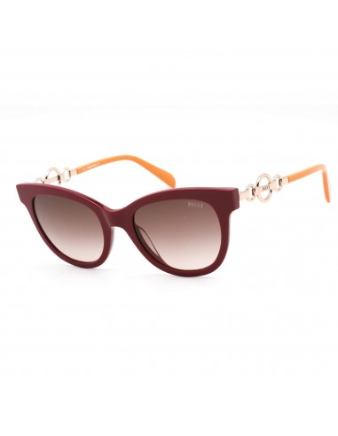 Emilio Pucci Women's Sunglasses - Shiny Burgundy/Rose Gold/Orange Frame | EP0157 66F 2023