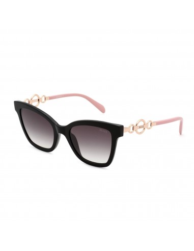 Emilio Pucci Women's Sunglasses - Shiny Black/Rose Gold/Lavender/Pink | EP0158 01B Les magasins à Paris