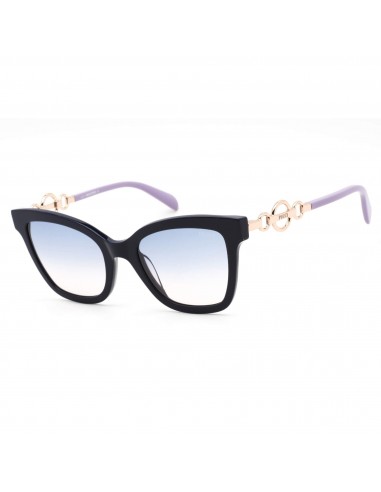 Emilio Pucci Women's Sunglasses - Shiny Black/Rose Gold/Lavender Frame | EP0158 90W france