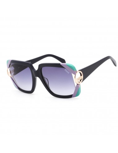 Emilio Pucci Women's Sunglasses - Shiny Navy Blue Rectangular Shaped | EP0159 92W d'Europe débarque